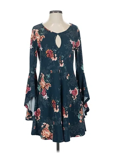 Pre-owned Hem & Thread Casual Dress In Blue