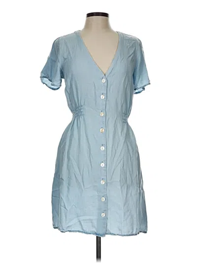 Pre-owned Hem & Thread Casual Dress In Blue