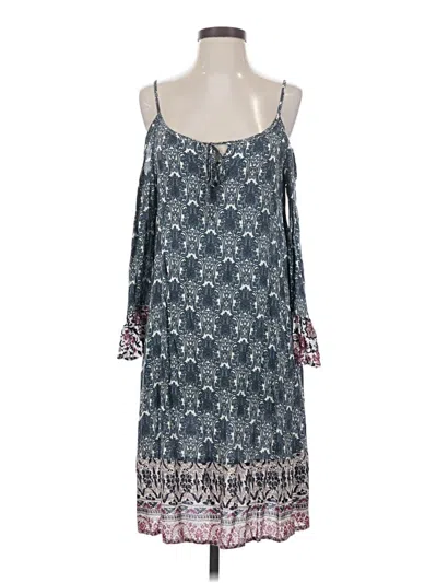 Pre-owned Hem & Thread Casual Dress In Blue