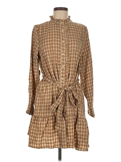 Pre-owned Hem & Thread Casual Dress In Brown