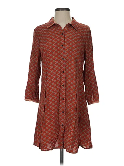 Pre-owned Hem & Thread Casual Dress In Brown