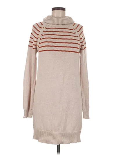 Pre-owned Hem & Thread Casual Dress In Tan