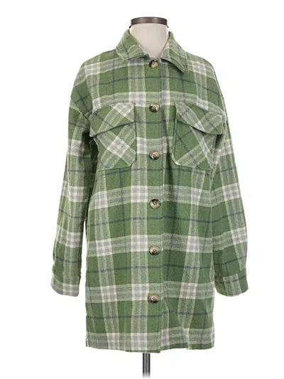 Pre-owned Hem & Thread Coat In Green