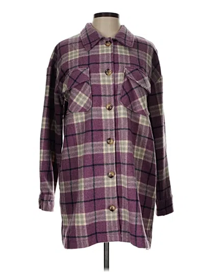 Pre-owned Hem & Thread Coat In Purple