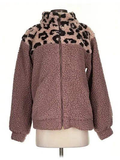 Pre-owned Hem & Thread Faux Fur Jacket In Pink