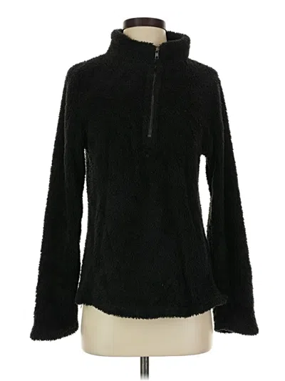 Pre-owned Hem & Thread Fleece Jacket In Black