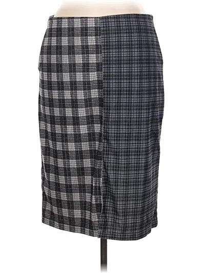 Pre-owned Hem & Thread Formal Skirt In Gray