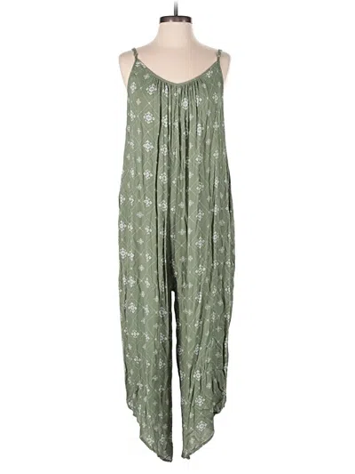 Pre-owned Hem & Thread Jumpsuit In Green