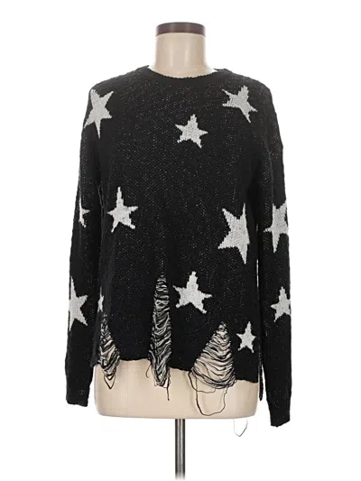 Pre-owned Hem & Thread Pullover Sweater In Black