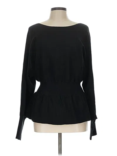 Pre-owned Hem & Thread Pullover Sweater In Black