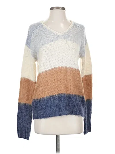 Pre-owned Hem & Thread Pullover Sweater In Blue