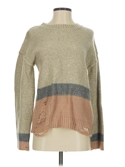 Pre-owned Hem & Thread Pullover Sweater In Brown