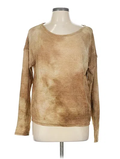 Pre-owned Hem & Thread Pullover Sweater In Brown