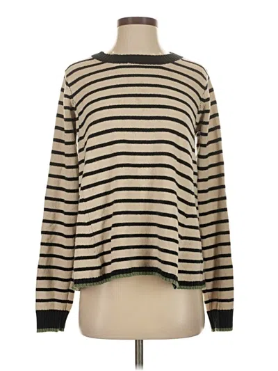 Pre-owned Hem & Thread Pullover Sweater In Brown