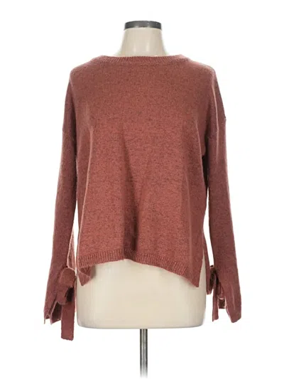 Pre-owned Hem & Thread Pullover Sweater In Brown