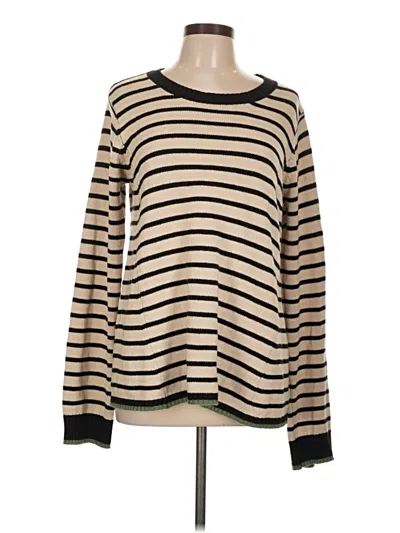 Pre-owned Hem & Thread Pullover Sweater In Brown