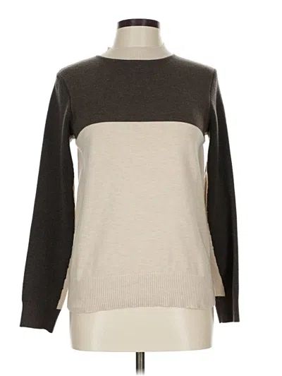 Pre-owned Hem & Thread Pullover Sweater In Brown