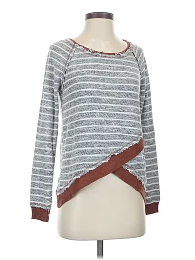 Pre-owned Hem & Thread Pullover Sweater In Gray