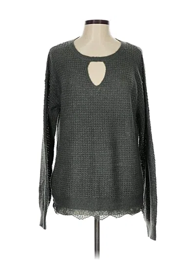 Pre-owned Hem & Thread Pullover Sweater In Gray