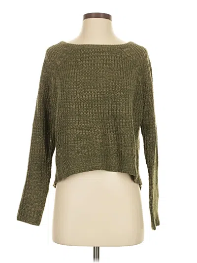 Pre-owned Hem & Thread Pullover Sweater In Green