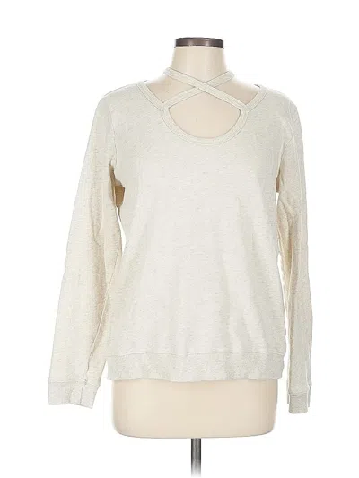 Pre-owned Hem & Thread Pullover Sweater In Ivory