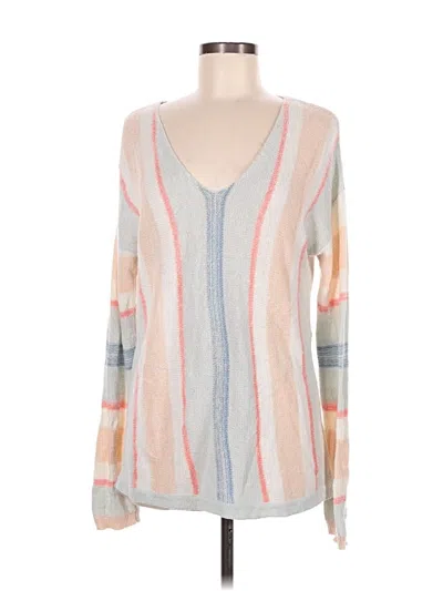 Pre-owned Hem & Thread Pullover Sweater In Ivory