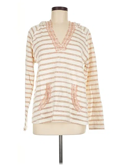 Pre-owned Hem & Thread Pullover Sweater In Ivory