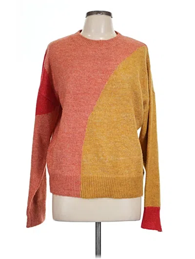 Pre-owned Hem & Thread Pullover Sweater In Orange