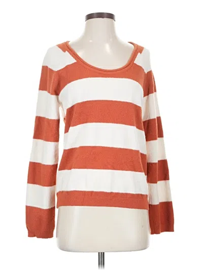 Pre-owned Hem & Thread Pullover Sweater In Orange