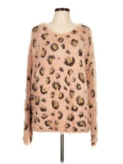 Pre-owned Hem & Thread Pullover Sweater In Pink
