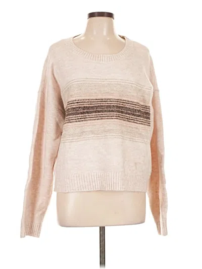 Pre-owned Hem & Thread Pullover Sweater In Tan