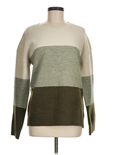 Pre-owned Hem & Thread Pullover Sweater In Tan