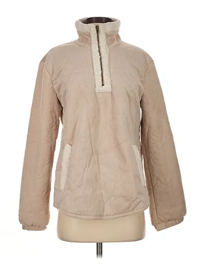 Pre-owned Hem & Thread Pullover Sweater In Tan