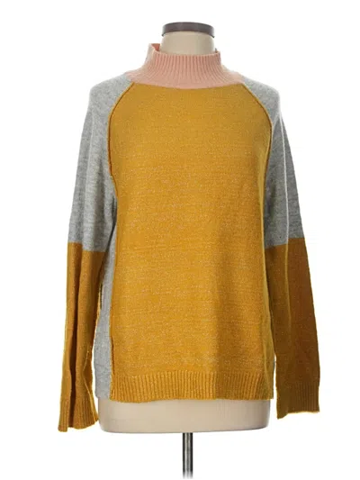 Pre-owned Hem & Thread Pullover Sweater In Yellow