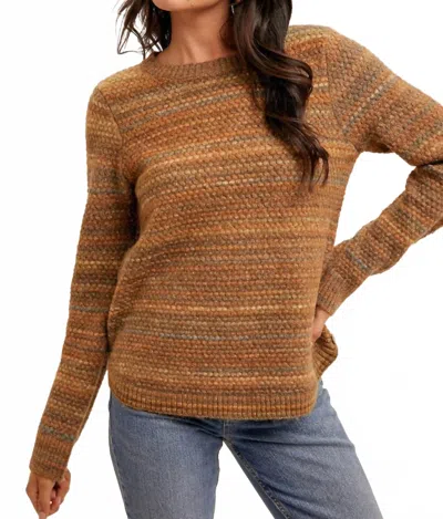Hem & Thread Rise Above Sweater In Mocha