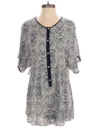 Pre-owned Hem & Thread Romper In Blue