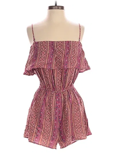 Pre-owned Hem & Thread Romper In Pink