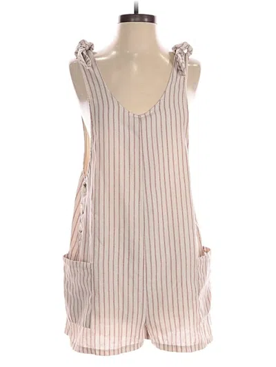 Pre-owned Hem & Thread Romper In Pink