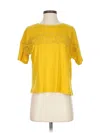 Hem & Thread Short Sleeve T-shirt In Yellow