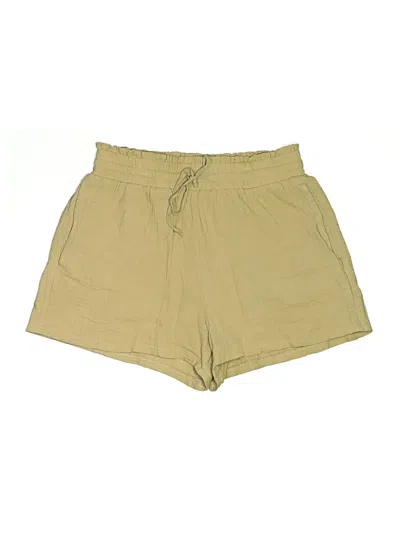 Pre-owned Hem & Thread Shorts In Gold
