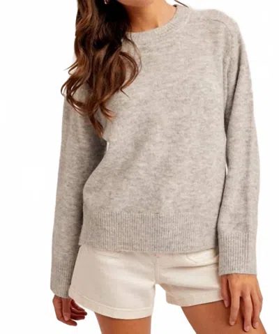 Hem & Thread Simple Days Sweater In Heather Grey In Gray