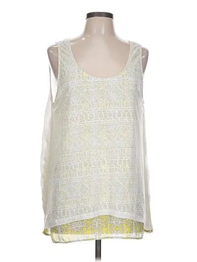 Pre-owned Hem & Thread Sleeveless Blouse In Ivory