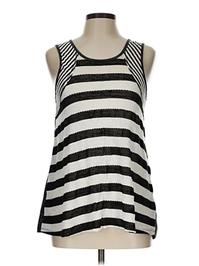 Pre-owned Hem & Thread Sleeveless Top Silver Halter Neckline Tops