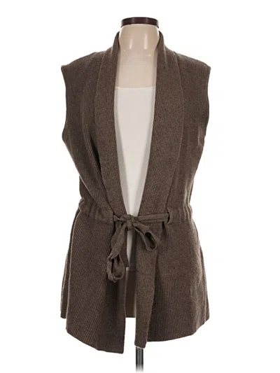 Pre-owned Hem & Thread Sweater Vest In Brown