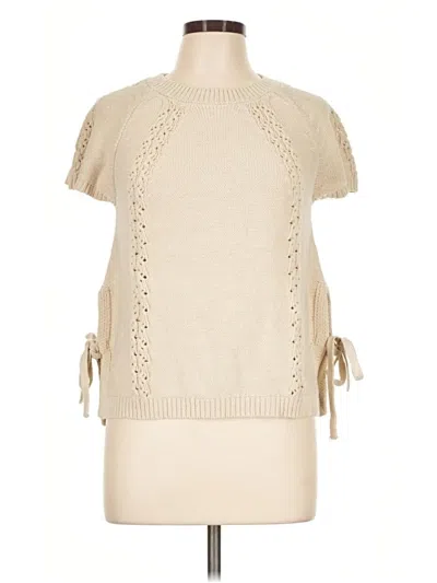 Pre-owned Hem & Thread Sweater Vest In Ivory