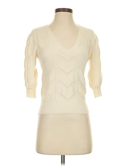 Pre-owned Hem & Thread Sweater Vest In White