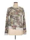 Hem & Thread Sweatshirt In Brown