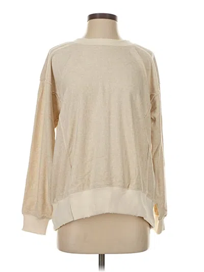 Pre-owned Hem & Thread Sweatshirt In Tan