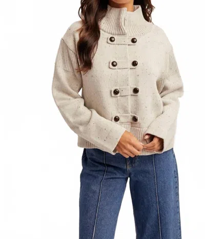 Hem & Thread Tabitha Sweater In Oatmeal In Neutral