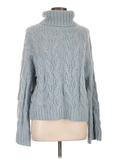 Pre-owned Hem & Thread Turtleneck Sweater In Blue